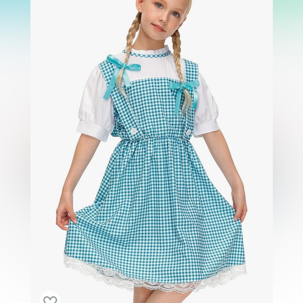 Girls Wizard of Oz Dorothy Costume-8 year old size